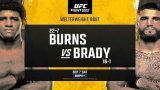 UFC Fight Night: Burns vs Brady 9/7/24 – 7th September 2024