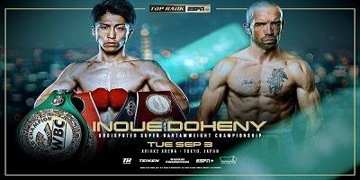 Inoue vs Doheny 9/3/24 – 3rd September 2024